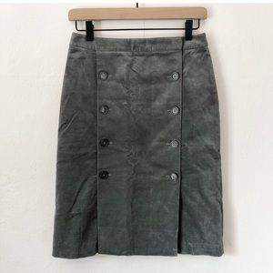 346 Brooks Brothers Velvet Pencil Skirt size 2